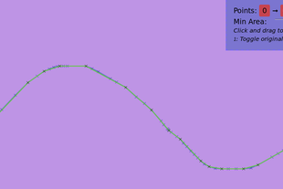 An implementation of Valvalingam's line simplification algorithm.